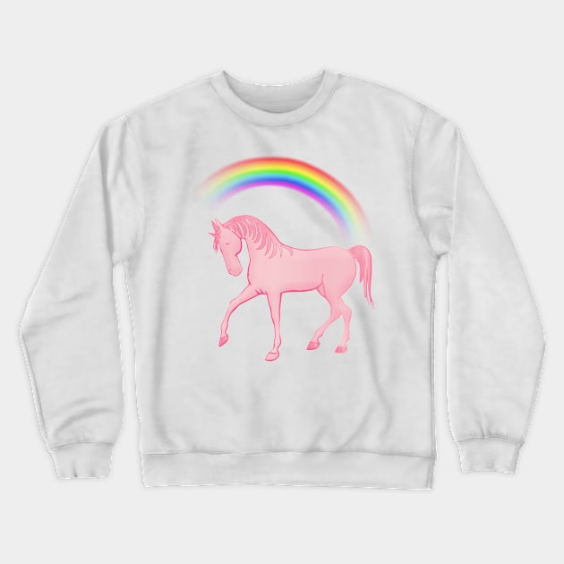 Rainbow Unicorn - Artwork , Crewneck Sweatshirt by ViralAlpha